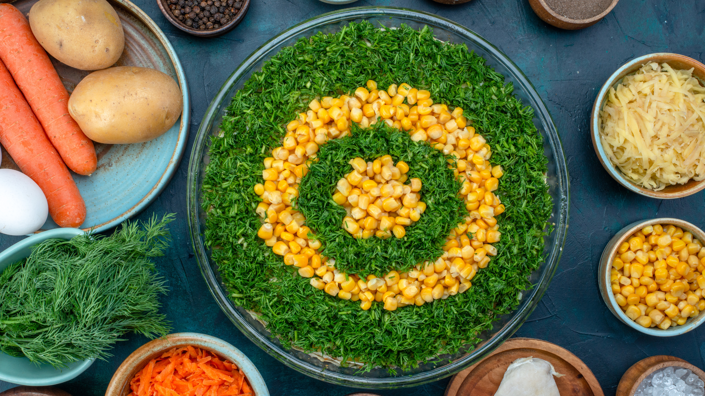 Indian food and health – balanced Indian diet with roti, rice, dal and vegetables