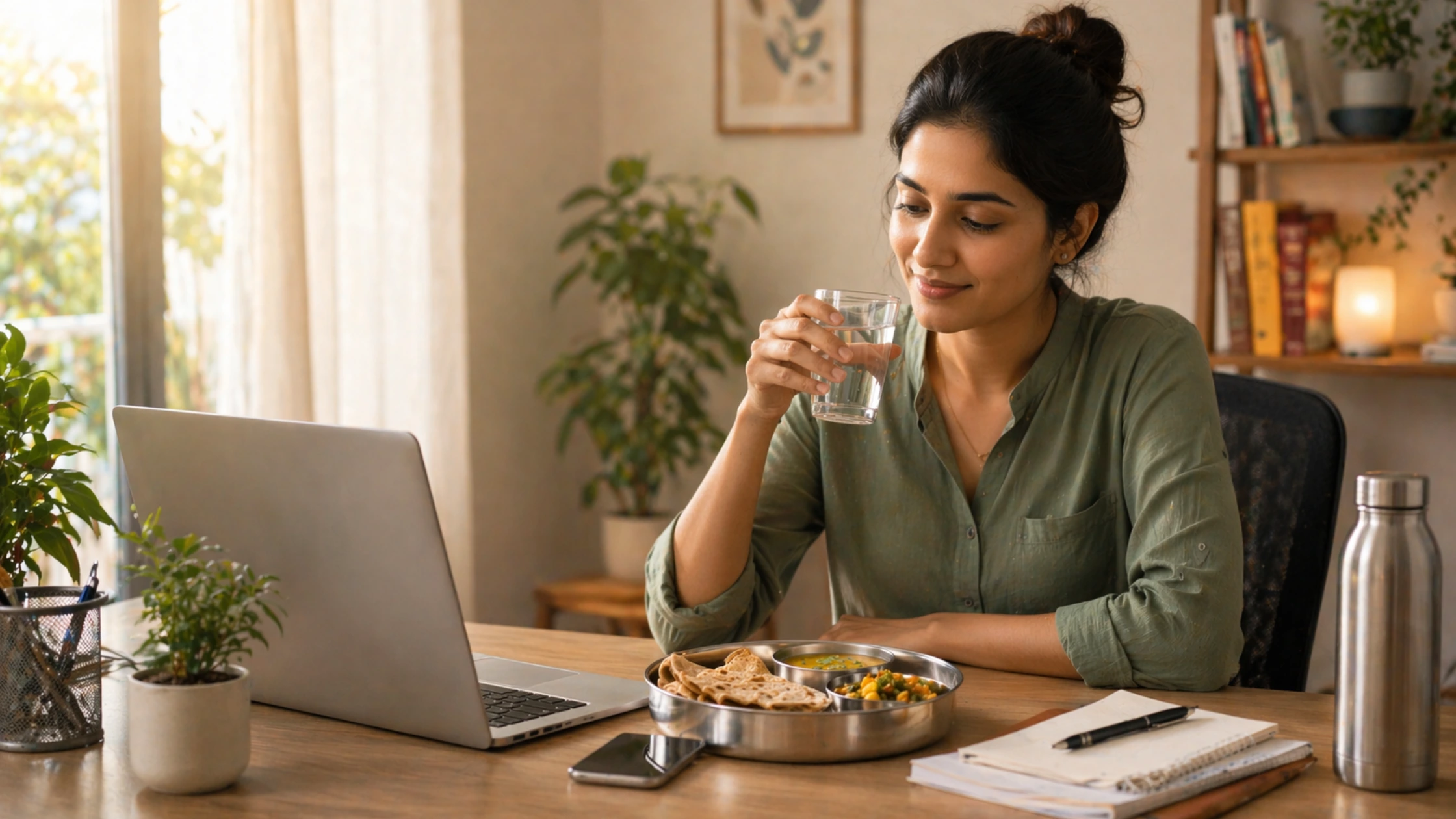 healthy lifestyle for busy Indians with simple daily habits and stress free living routine