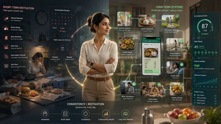 What Actually Makes Lifestyle Change Stick in India (Beyond Motivation) | lifestyle change India
